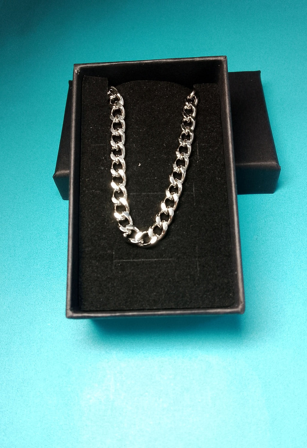 45cm Stainless Steel Curb Chain Necklace image 3