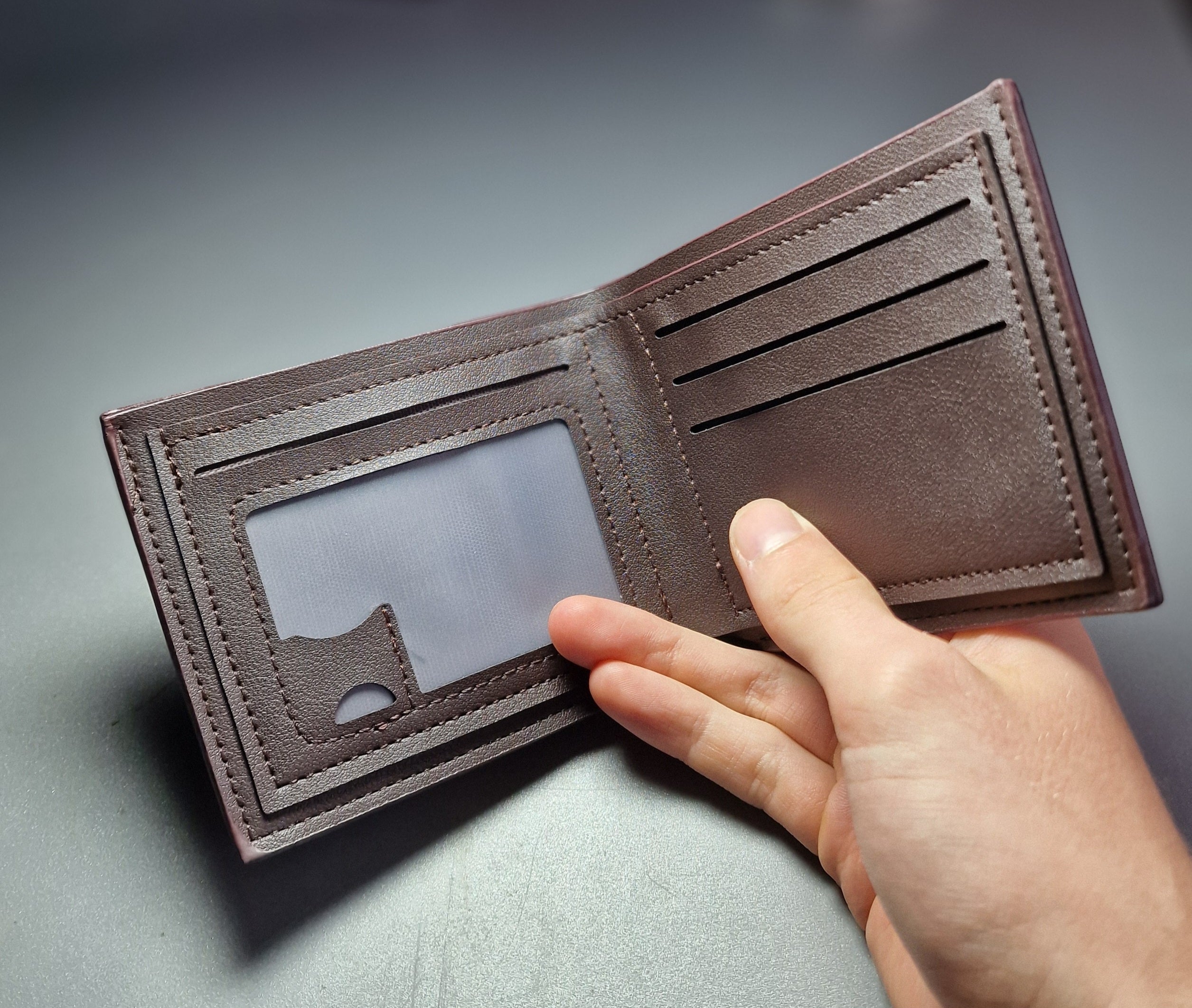 Brown Faux Leather Union Jack Wallet image 2