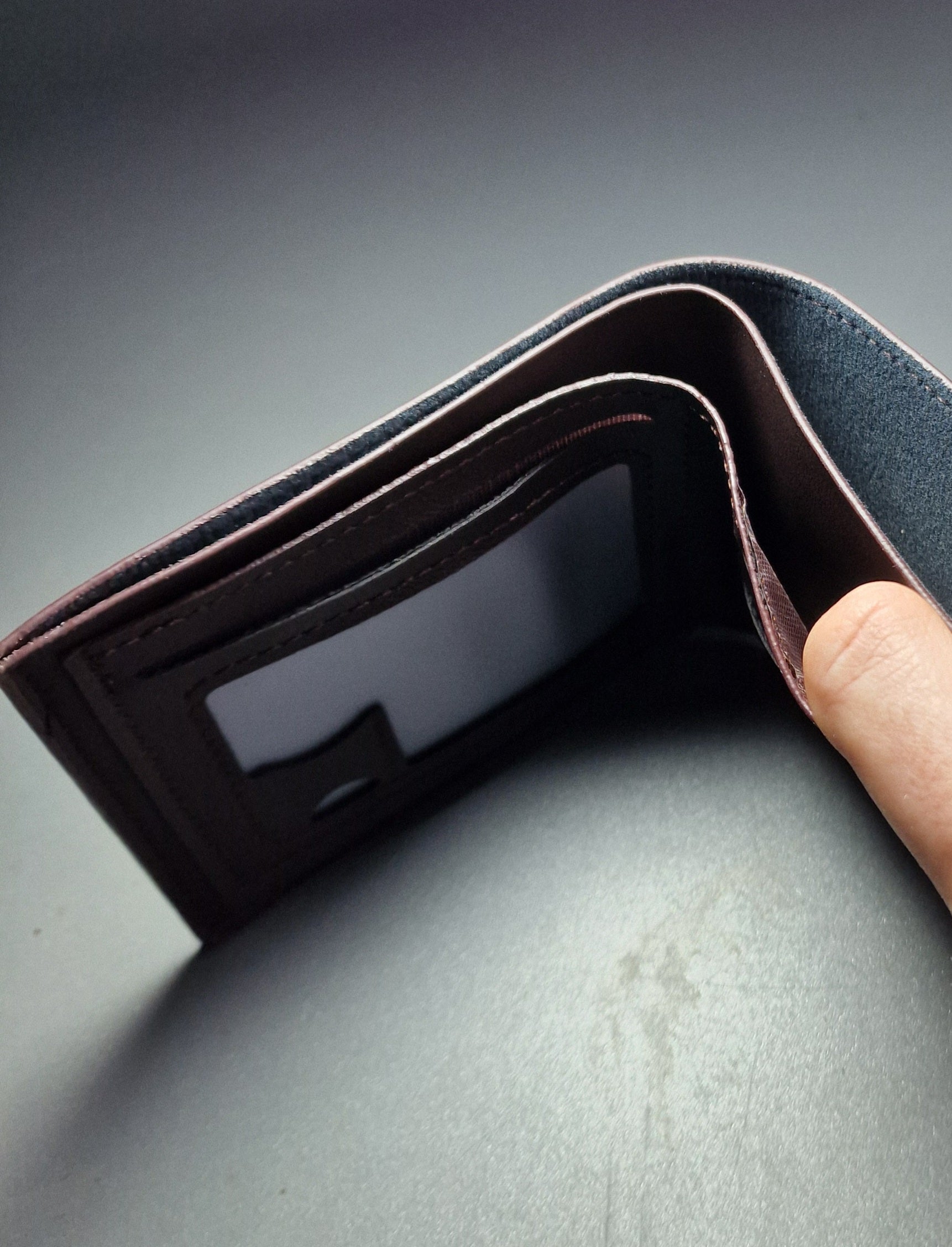 Brown Faux Leather Union Jack Wallet image 3