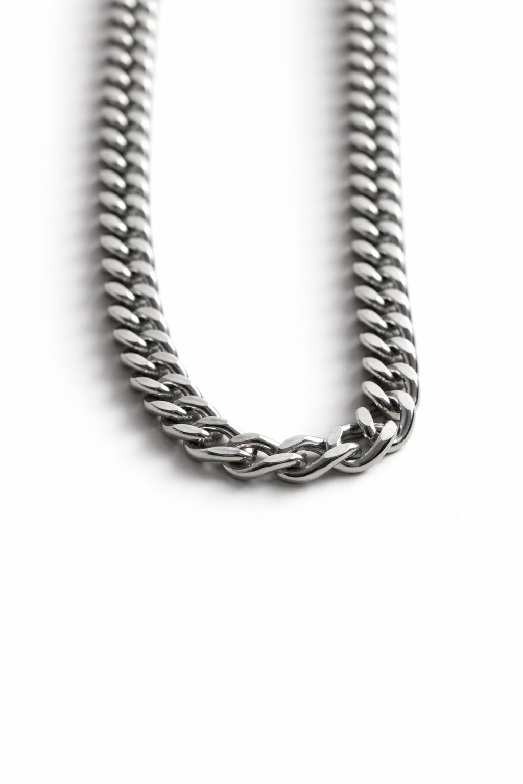 Thin 21cm Stainless Steel Curb Chain Bracelet