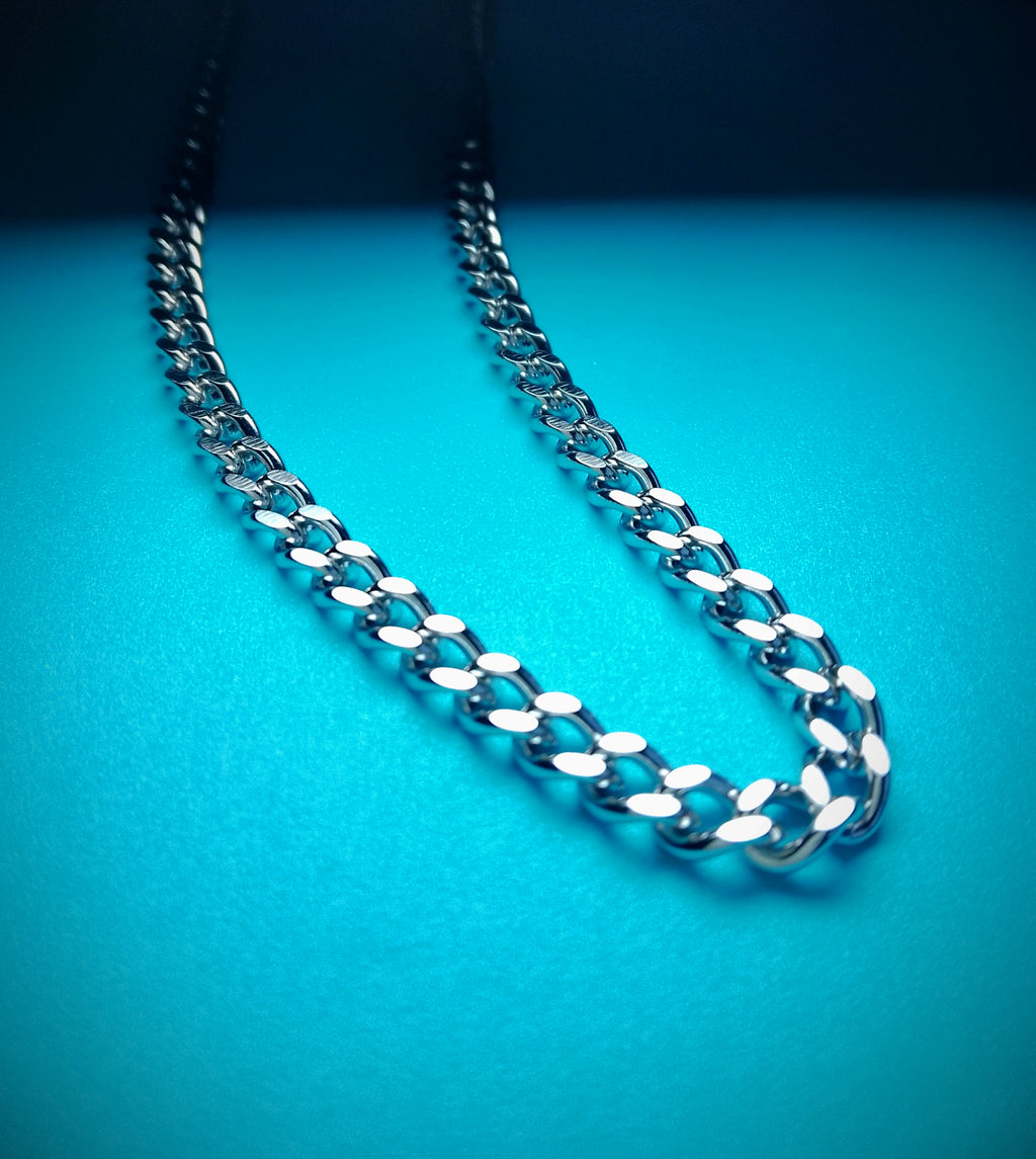 50cm Stainless Steel Curb Chain Necklace image 1